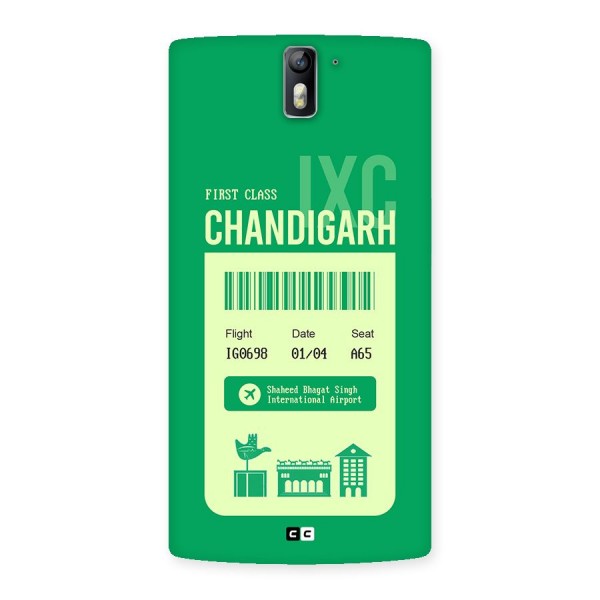 Chandigarh Boarding Pass Back Case for OnePlus One