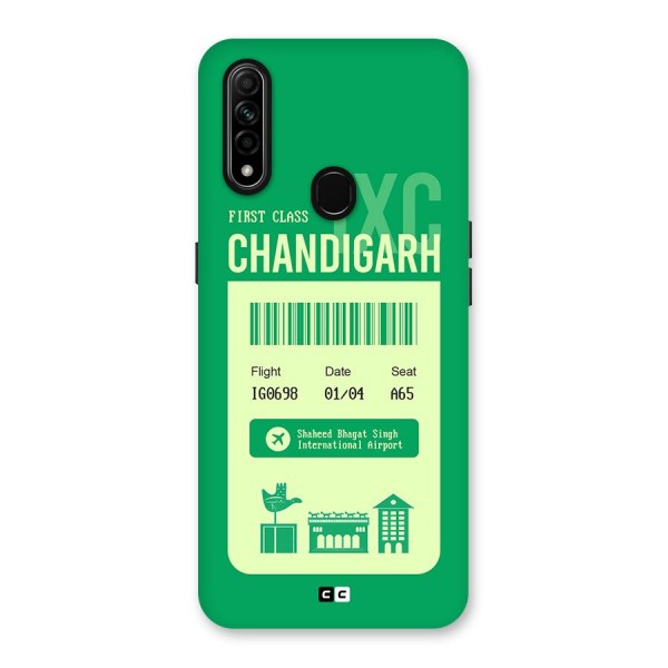 Chandigarh Boarding Pass Back Case for Oppo A31