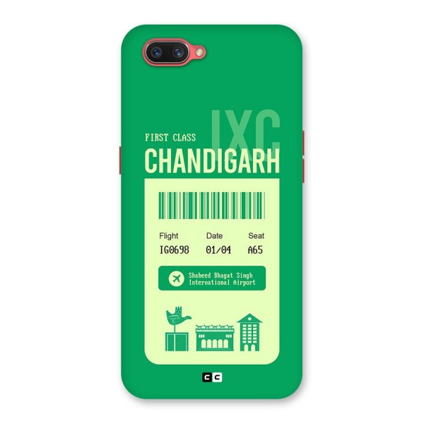 Chandigarh Boarding Pass Back Case for Oppo A3s