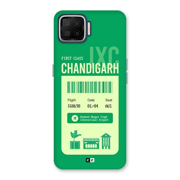 Chandigarh Boarding Pass Back Case for Oppo F17