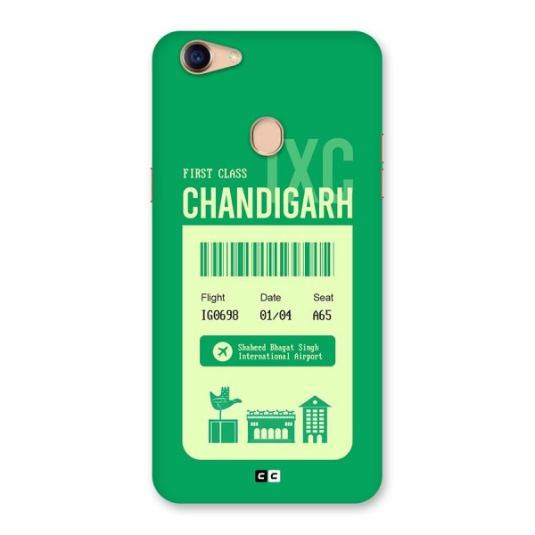 Chandigarh Boarding Pass Back Case for Oppo F5