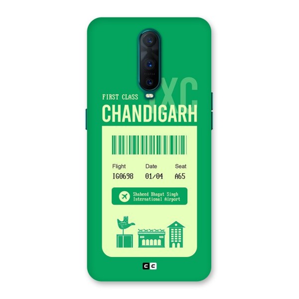 Chandigarh Boarding Pass Back Case for Oppo R17 Pro