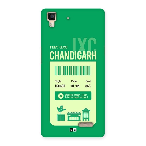 Chandigarh Boarding Pass Back Case for Oppo R7