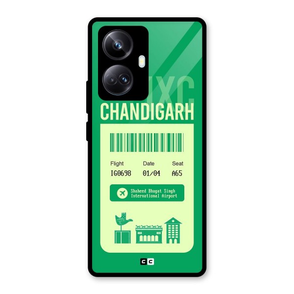 Chandigarh Boarding Pass Glass Back Case for Realme 10 Pro Plus