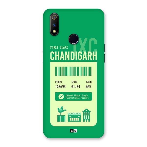 Chandigarh Boarding Pass Back Case for Realme 3 Pro