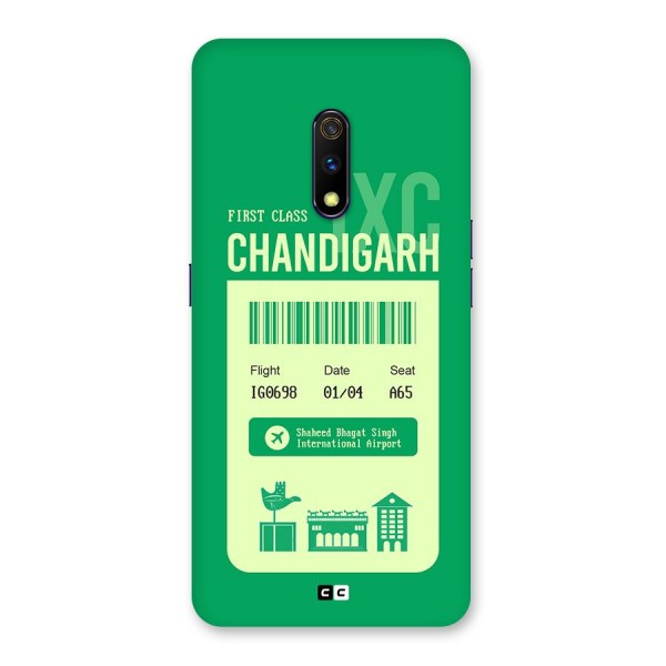 Chandigarh Boarding Pass Back Case for Realme X