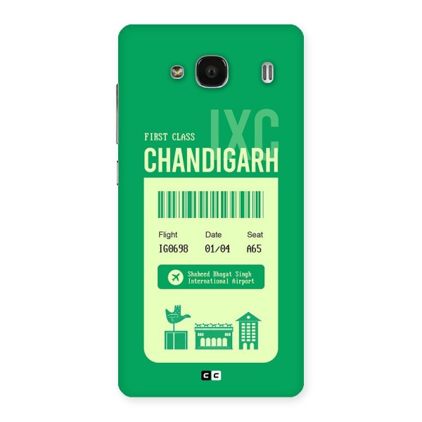 Chandigarh Boarding Pass Back Case for Redmi 2s