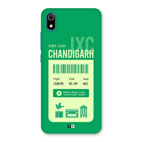 Chandigarh Boarding Pass Back Case for Redmi 7A