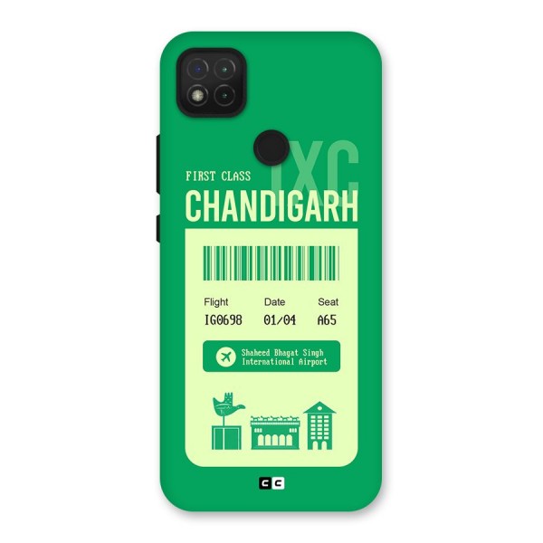 Chandigarh Boarding Pass Back Case for Redmi 9