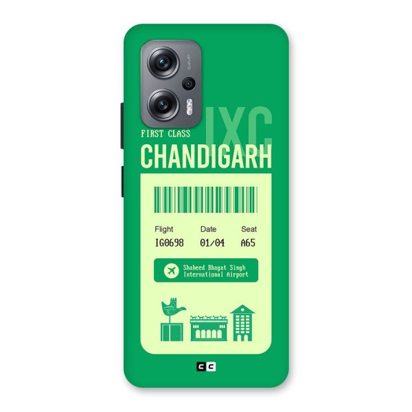 Chandigarh Boarding Pass Back Case for Redmi K50i