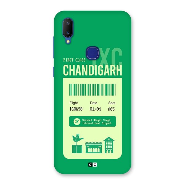 Chandigarh Boarding Pass Back Case for Vivo V11