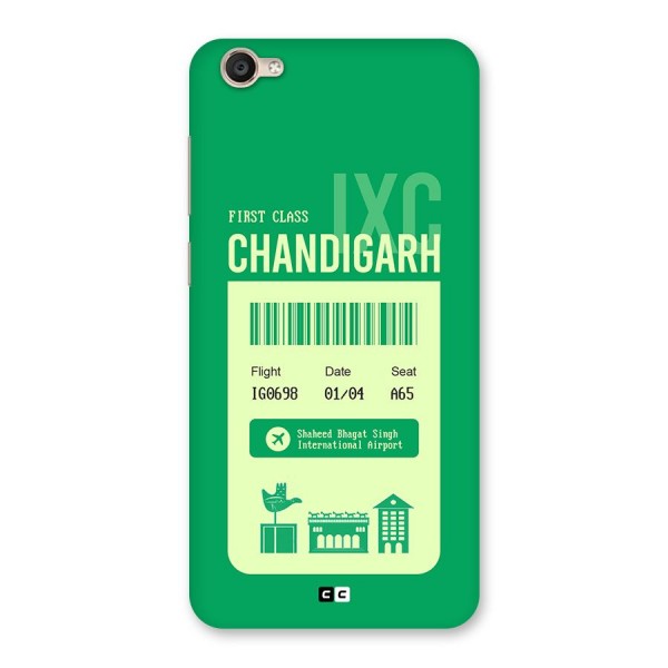 Chandigarh Boarding Pass Back Case for Vivo Y55