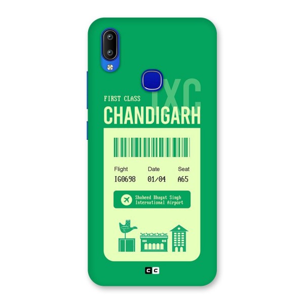 Chandigarh Boarding Pass Back Case for Vivo Y91