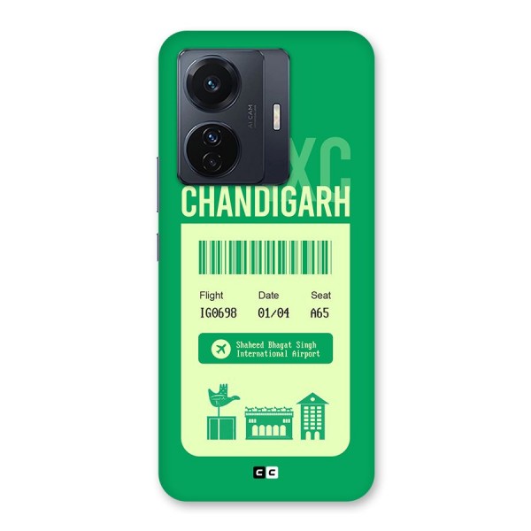 Chandigarh Boarding Pass Back Case for Vivo iQOO Z6 Pro