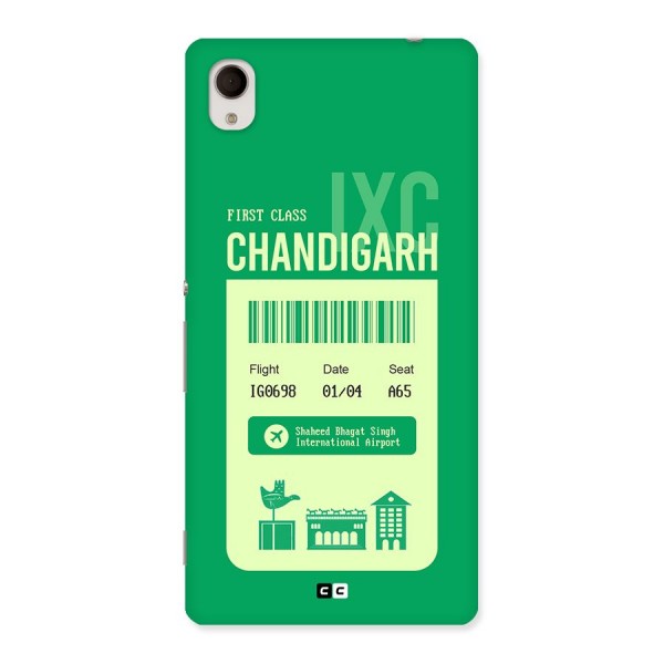 Chandigarh Boarding Pass Back Case for Xperia M4 Aqua