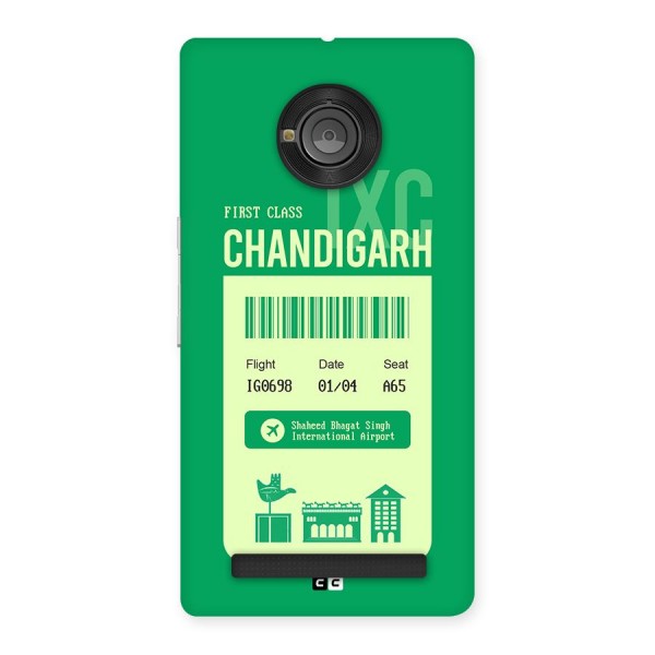 Chandigarh Boarding Pass Back Case for Yuphoria