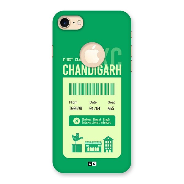 Chandigarh Boarding Pass Back Case for iPhone 8 Logo Cut