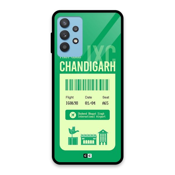 Chandigarh Boarding Pass Glass Back Case for Galaxy M32 5G