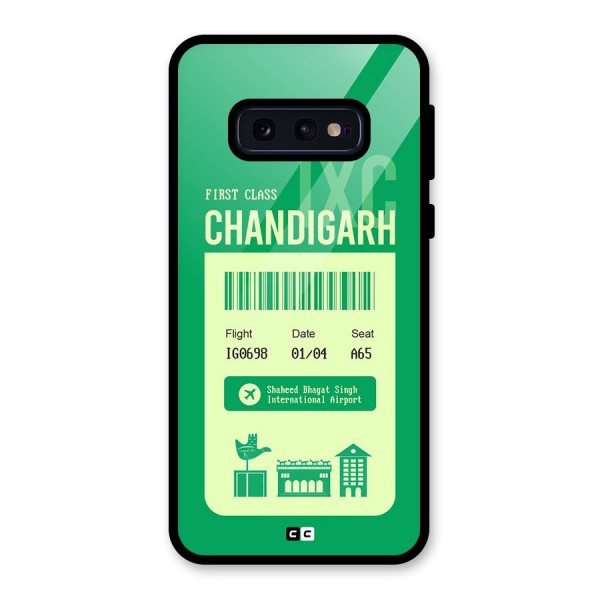 Chandigarh Boarding Pass Glass Back Case for Galaxy S10e