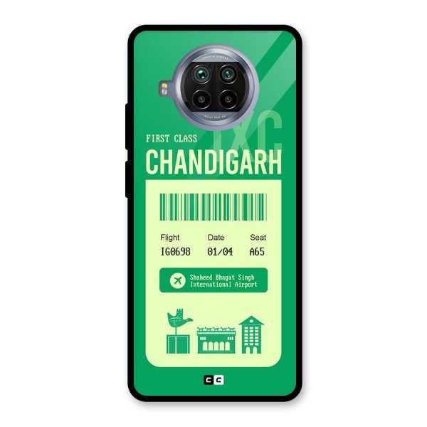 Chandigarh Boarding Pass Glass Back Case for Mi 10i