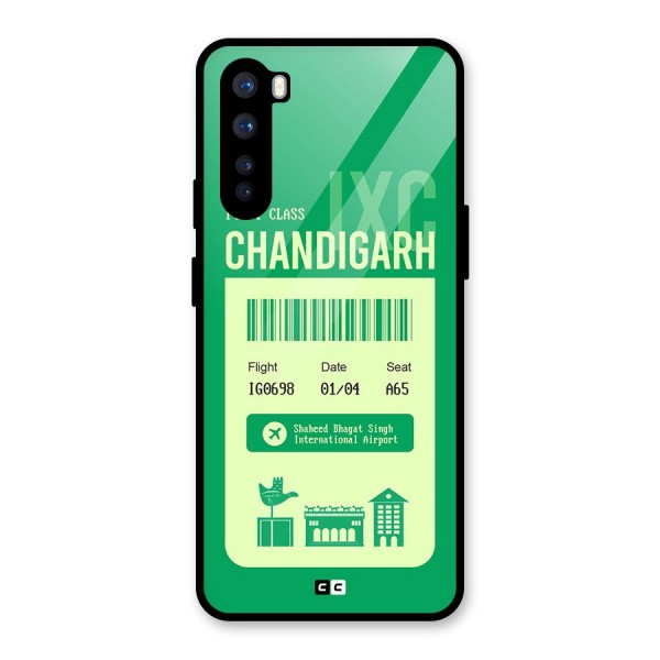 Chandigarh Boarding Pass Glass Back Case for OnePlus Nord