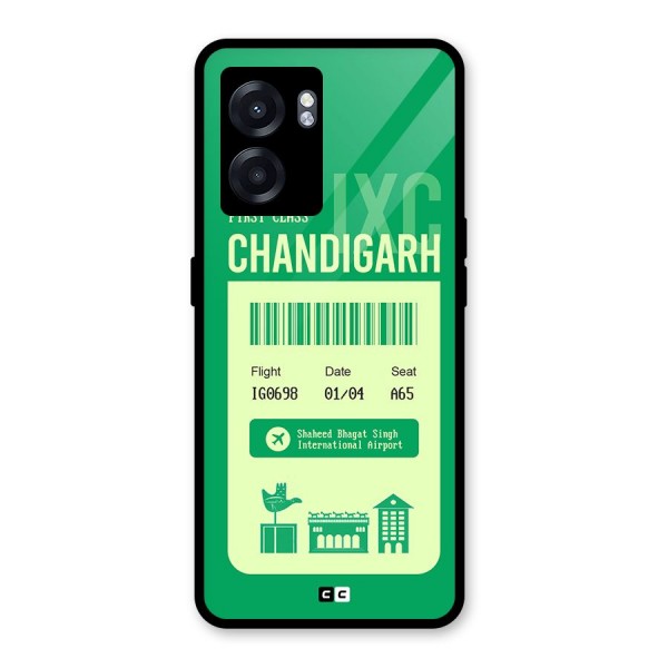 Chandigarh Boarding Pass Glass Back Case for Oppo K10 (5G)