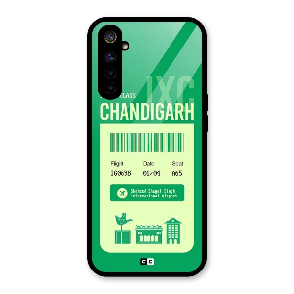 Chandigarh Boarding Pass Glass Back Case for Realme 6