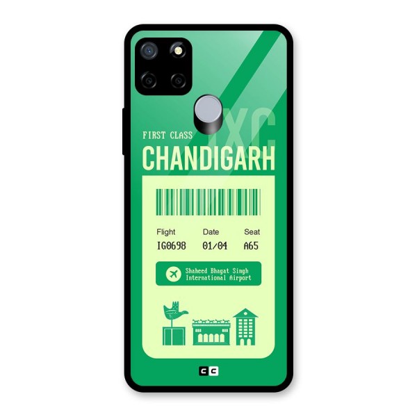 Chandigarh Boarding Pass Glass Back Case for Realme Narzo 20