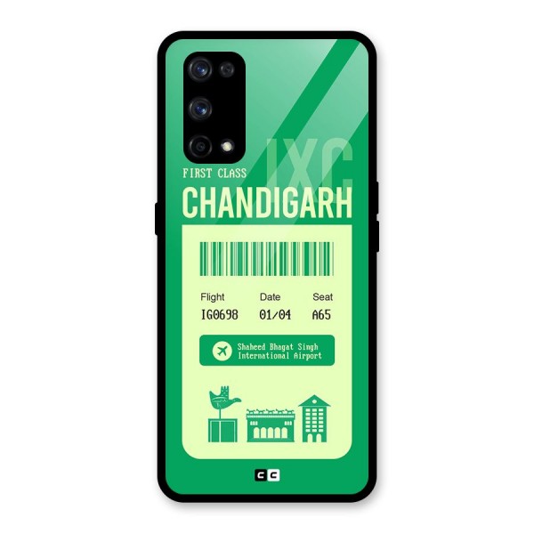 Chandigarh Boarding Pass Glass Back Case for Realme X7 Pro