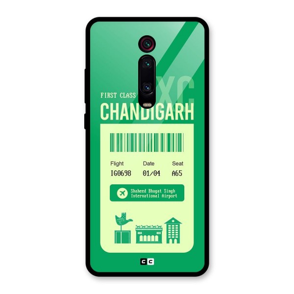 Chandigarh Boarding Pass Glass Back Case for Redmi K20 Pro