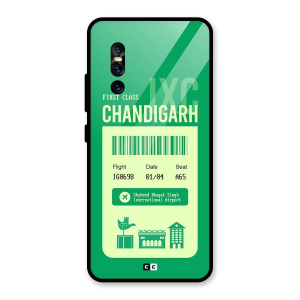 Chandigarh Boarding Pass Glass Back Case for Vivo V15 Pro