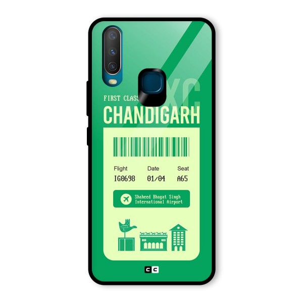 Chandigarh Boarding Pass Glass Back Case for Vivo Y15