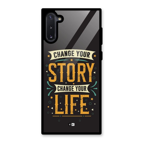 Change Your Life Glass Back Case for Galaxy Note 10