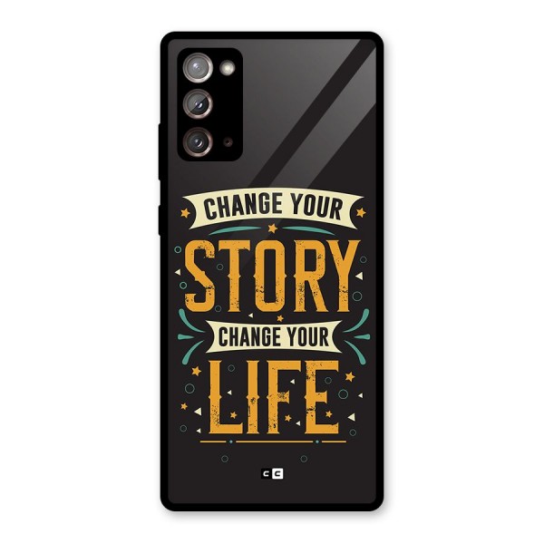 Change Your Life Glass Back Case for Galaxy Note 20