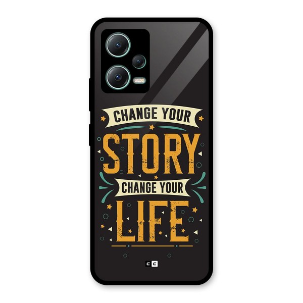 Change Your Life Glass Back Case for Poco X5