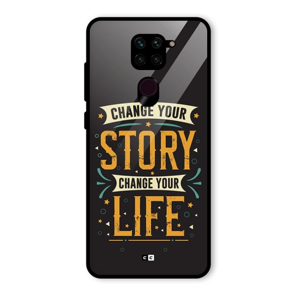 Change Your Life Glass Back Case for Redmi Note 9