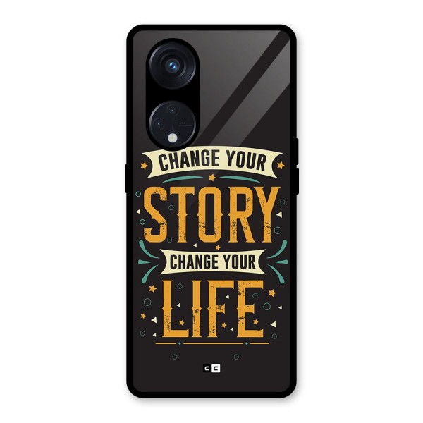 Change Your Life Glass Back Case for Reno8 T 5G