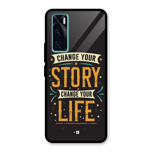 Change Your Life Glass Back Case for Vivo V20 SE