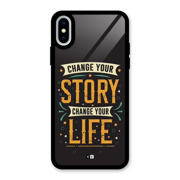 Change Your Life Glass Back Case for iPhone X