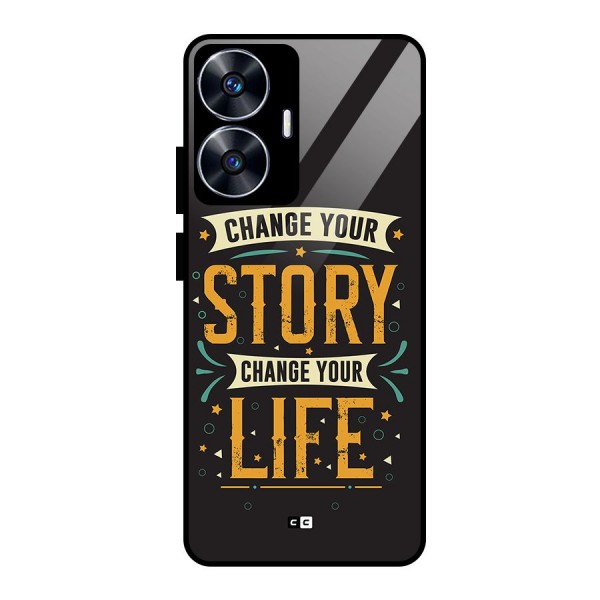 Change Your Life Glass Back Case for realme C55