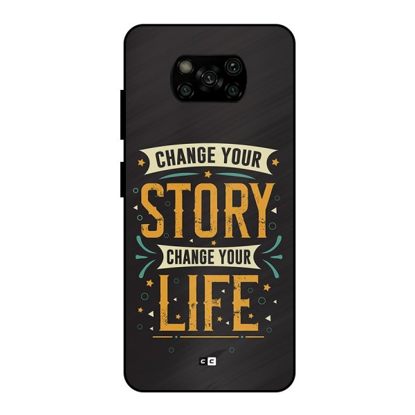 Change Your Life Metal Back Case for Poco X3