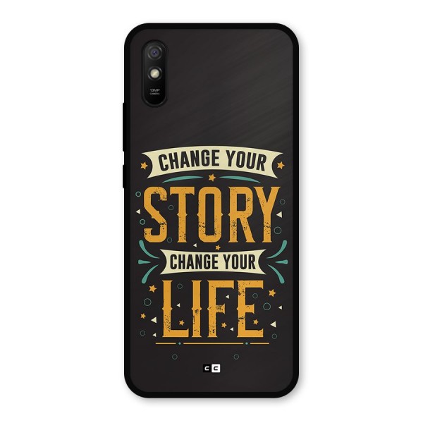 Change Your Life Metal Back Case for Redmi 9i