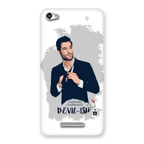 Charming Charismatic Lucifer Back Case for Micromax Hue 2