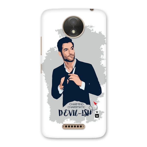 Charming Charismatic Lucifer Back Case for Moto C Plus