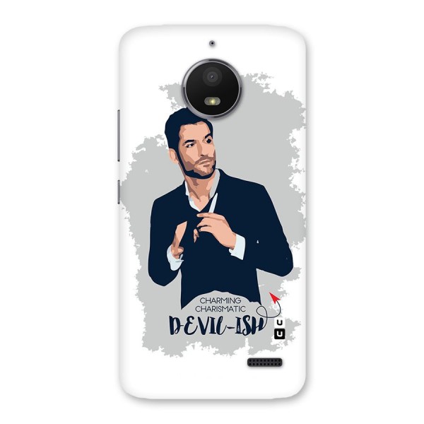 Charming Charismatic Lucifer Back Case for Moto E4