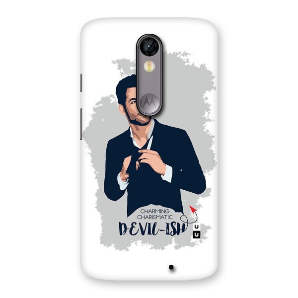 Charming Charismatic Lucifer Back Case for Moto X Force