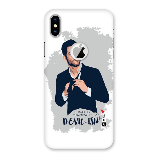 Charming Charismatic Lucifer Back Case for iPhone XS Logo Cut