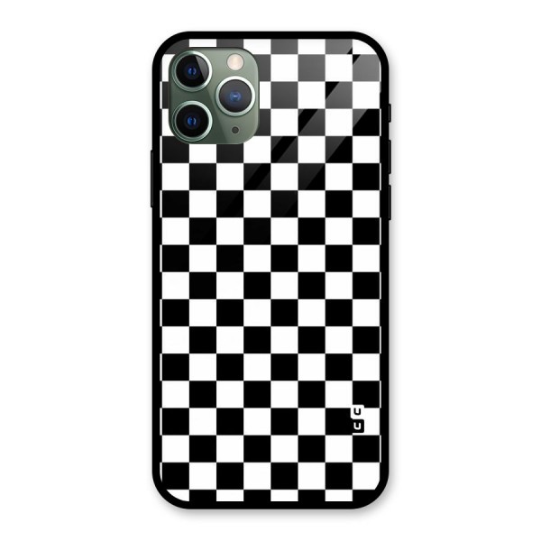 Checkerboard Glass Back Case for iPhone 11 Pro