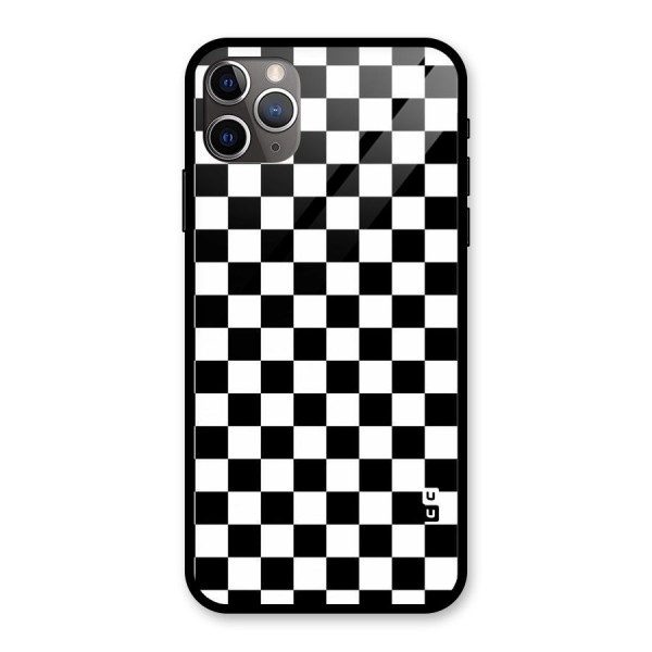 Checkerboard Glass Back Case for iPhone 11 Pro Max