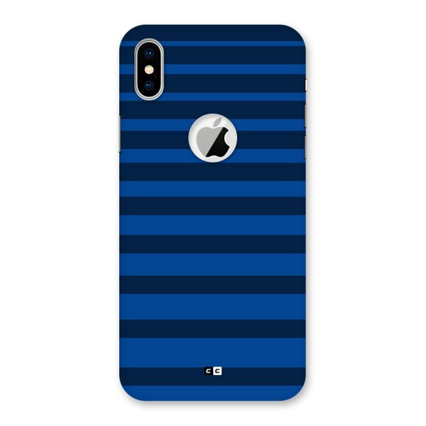 Chelsea Stripes Back Case for iPhone XS Logo Cut